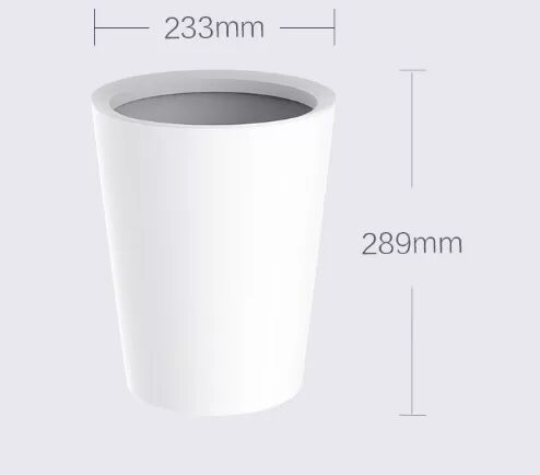 Мусорный бак Quange Full-Size Simple Classification Trash Can 10L (White/Белый) - 2