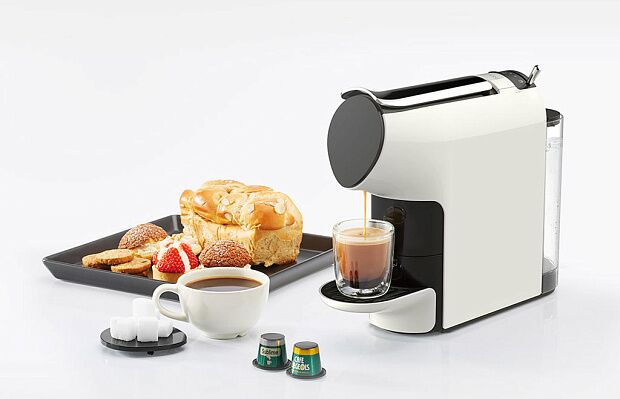 Кофемашина Scishare Capsule Coffee Machine S1103 (White/Белый) - 4