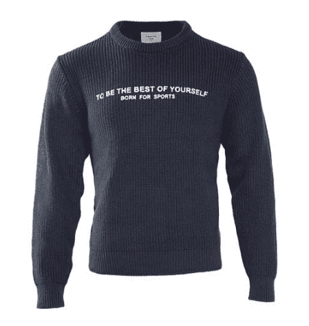 Свитер Friend Only Fashion Round Neck Print Sweater (Blue/Синий) - 1